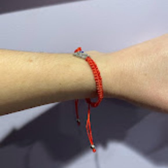 Heart - Evil Eye/Hand of Fatima - Bracelet Adjustable Lucky Red String Kabbalah - Picture 7 of 8